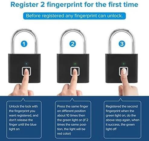 Fingerprint Padlock – Smart Keyless Security Lock