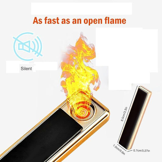 Coil Slim Lighter – USB Rechargeable Windproof Flameless Lighter