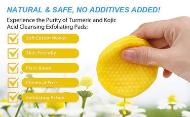 Turmeric & Kojic Acid Pads | Brightening, Acne-Fighting & Skin-Tone Correcting Facial Pads